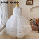Vestido Infantil de Borboletas de PaetĂȘ