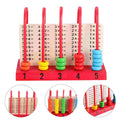 Ábaco de Madeira Educativo – Jogo de Contagem e Matemática Infantil