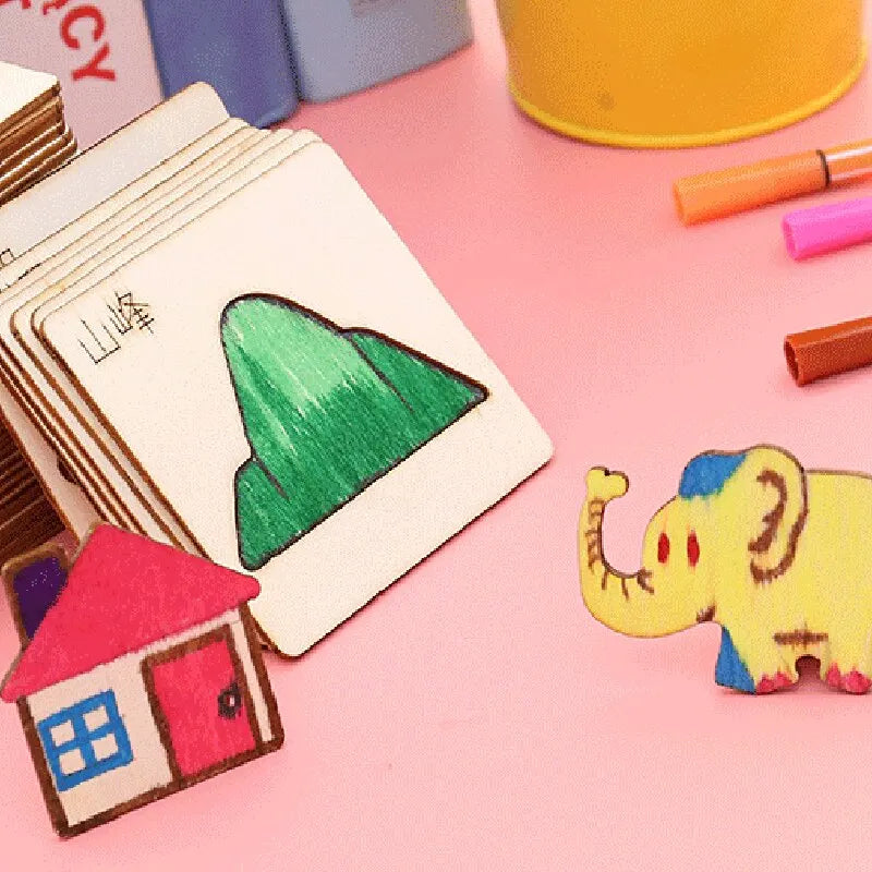 Estêncil Montessori para desenho e pintura
