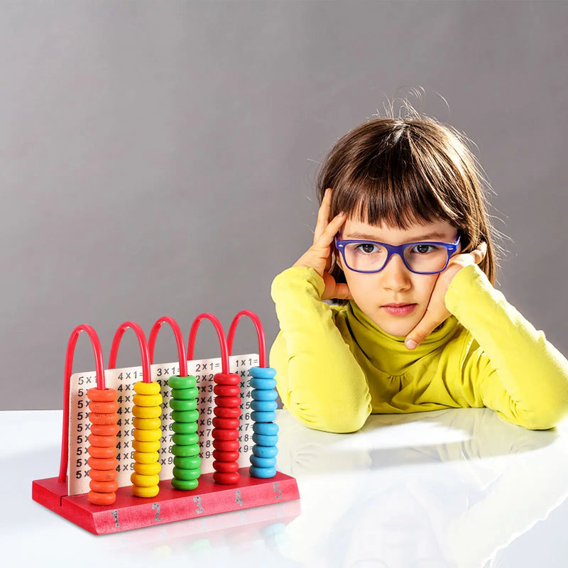 Ábaco de Madeira Educativo – Jogo de Contagem e Matemática Infantil