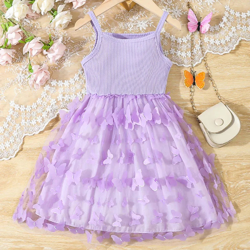 Vestido de Tule e Borboletas
