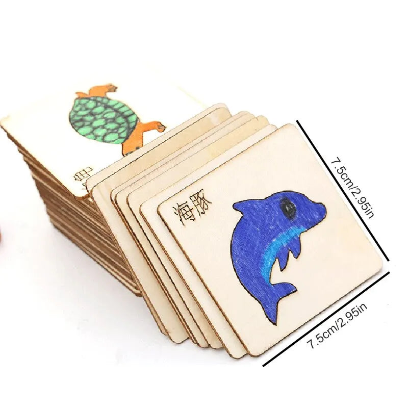 Estêncil Montessori para desenho e pintura